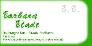 barbara bladt business card